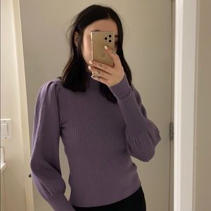 Balloon sleeve sweater